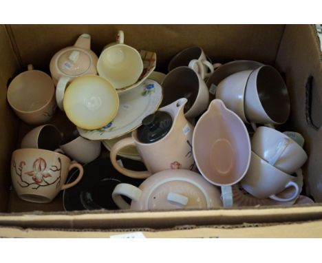 A mixed lot of assorted teawares to include Carlton ware Australian design, Poole Pottery.