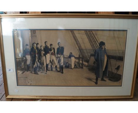 Three various prints to include a portrait of Napoleon Bonaparte, Charge of the Light Cavalry Brigade.