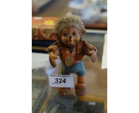 A vintage Steiff model of a bear entitled Macki.