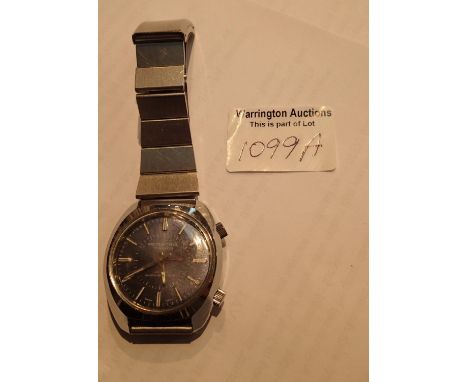 Memocall 17 jewel alarm wristwatch. Not working. P&amp;P Group 1 (£14+VAT for the first lot and £1+VAT for subsequent lots)
