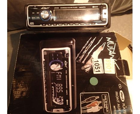 Mutant CD/MP3 car audio player. P&amp;P Group 1 (£14+VAT for the first lot and £1+VAT for subsequent lots)