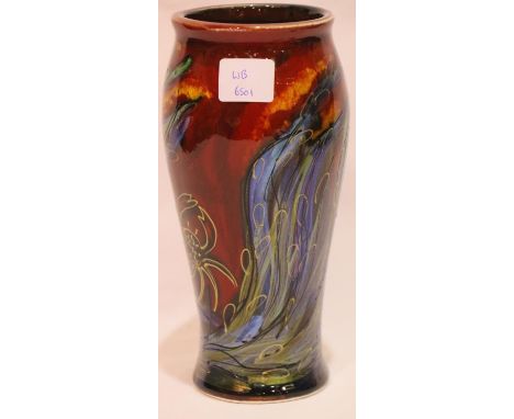 Anita Harris Octopus and Crab vase trial, H: 18 cm. P&amp;P Group 2 (£18+VAT for the first lot and £3+VAT for subsequent lots