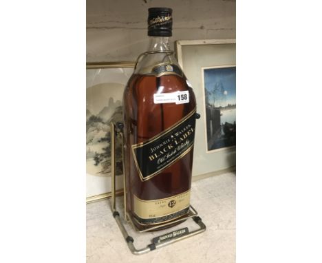 JOHNNIE WALKER  4.5 LITRE BLACK LABEL SCOTCH WHISKEY IN CRADLE