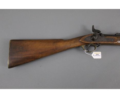 London Armoury Co. Patent 1853 rifle musket with socket bayonet, action stamped L.A. Co. 1868 and with crown above VR, with l