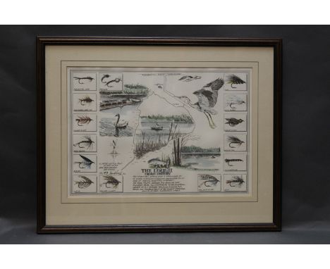 Ian Reed a signed Limited Edition print "The Lough Trout Fishery between Kirkbampton and Carlisle" numbered 49/250, 28 cm x 4