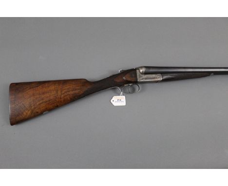 Bozard &amp; Co. 12 bore side/side shotgun, 29 3/4" barrels, 1/2 and cylinder choke,  2 3/4" chambers, barrels  marked Bozard