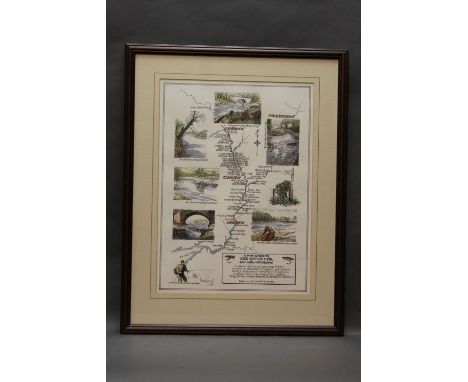 Ian Reed a signed Limited Edition print "A Pool Guide to the River Esk and Main Tributaries" numbered 216/250 and dated '99, 