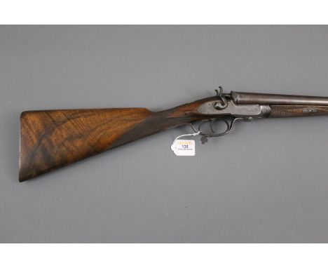 WR Pape 13 bore side/side hammer shotgun, 26" Damascus barrels, rib marked WR Pape, Newcastle on Tyne ~Winner of The London G