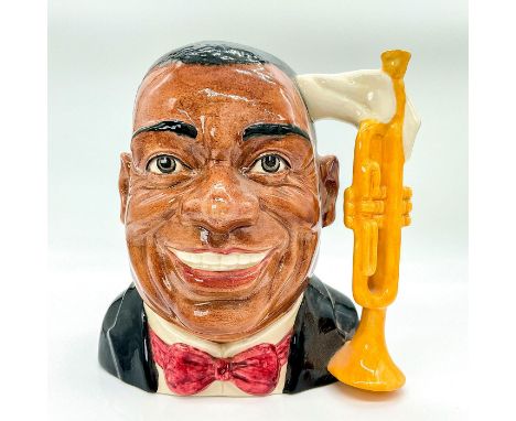 Brown, black, pink and white coloration; yellow trumpet.Daniel Louis " Satchmo" Armstrong (1900 - 1971) evolved from a self-t