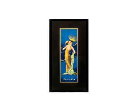 Vintage print of beautiful deco woman originally the wrapper for latex condoms in the 1930â€™s Dimensions: 10.25""L x 22""HCo