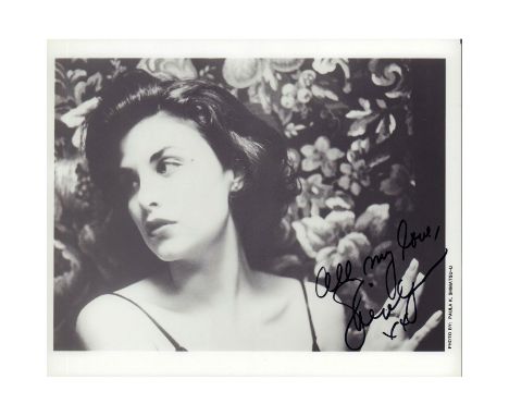 Featuring autographed image of lovely American actress and author who rose to fame in the early 90's. Certificate of Authenti