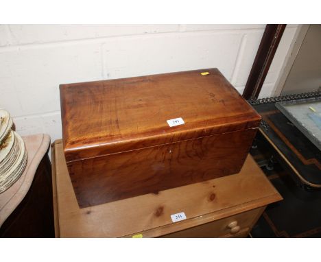 A 19th Century mahogany trinket box AF