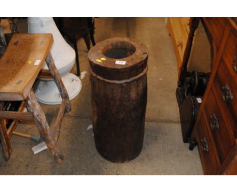An Indian hardwood stick stand 