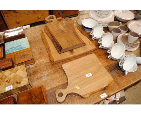 Three bread boards 