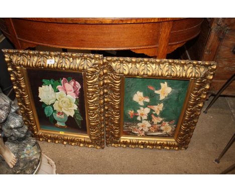 Two gilt framed still life studies 