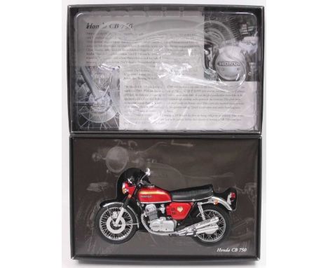 A Minichamps Classic Bike Series No. 62 Model No. 161002 1/12 scale model of a Honda CB 750, appears as issued in the origina