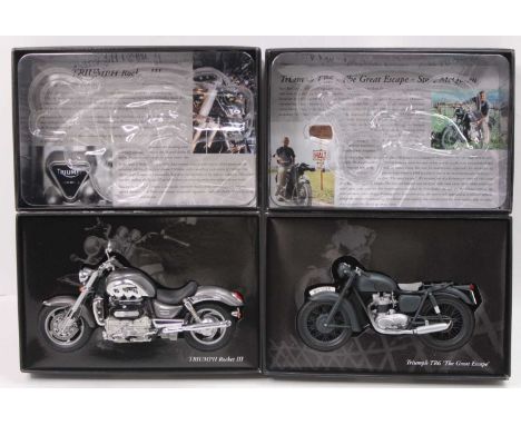 2 Minichamps Classic Bike Series 1/12 scale models to include No. 13 Model No. 133401 Triumph Rocket III, and No. 35 Model No