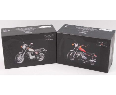 2 Minichamps Classic Bike Series 1/12 scale models to include No. 48 Model No. 164300 Kawasaki Z2 750 RS, and No. 58 Model No