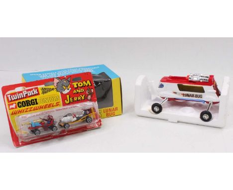 2 Corgi Toys boxed models to include, No.806 Lunar Bug, finished in white and red with blue pop-out wings, in the original bl