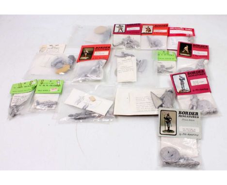 15 various mainly 54mm scale white military figure kits, all sealed in original packets, to include Border Miniatures, WMH Mo