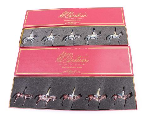 Britains Delhi Durbar Series Boxed Soldier Group, 2 examples to include No.0083 Imperial Cadet Corps, and No.00082 27th Light