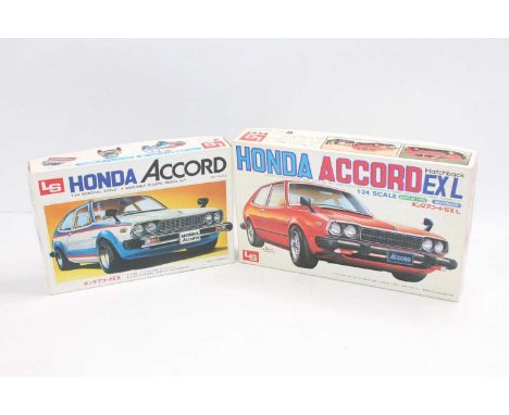 L.S 1.24 scale plastic kits, No.4 Honda Accord EX-L Hatchback Mk1 inc tilt seats &amp; working lights, C611 Honda Accord EX H