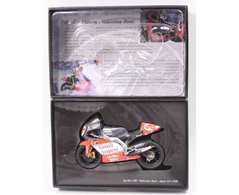 A Minichamps Classic Bike Series No. 41 Model No. 980046 1/12 scale model of an Aprilia 250ccm Valentino Rossi Assen GP 1998,