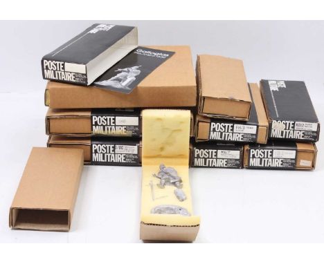 9 boxed Poste Militaire 90mm scale white metal military figure kits, all in original boxes, to include Macbeth, Prince of Kie