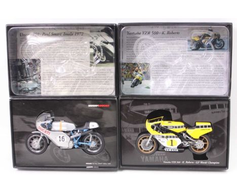 2 Minichamps Classic Bike Series 1/12 scale models to include No. 45 Model No. 793001 1/12 scale model of a Yamaha YZR 500cc 