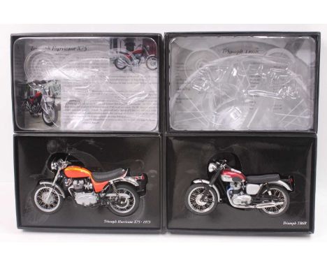 2 Minichamps Classic Bike Series 1/12 scale models to include No. 43 Model No. 133600 Triumph Hurricane X75, and No. 79 Model