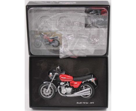 A Minichamps Classic Bike Series No. 70 Model No. 123000 1/12 scale model of a Benelli 750 Sei, appears as issued in the orig