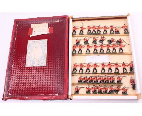 Heyde of Dresden 48mm scale lead General Staff group, all housed in the original red ground and labelled card box, 49 example