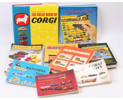 Matchbox and Corgi Toys collection of reference books consisting of, Matchbox The First Forty Years, various Matchbox books b