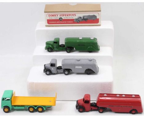 Collection of 4 Transport of Delight and Code 3 diecast vehicles, to include a Guy Warrior Falt Truck with tailboard, "Pool" 