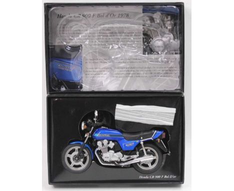 A Minichamps Classic Bike Series No. 80 Model No. 161900 1/12 scale model of a Honda CB900 F Bol D'or Limited Edition, appear