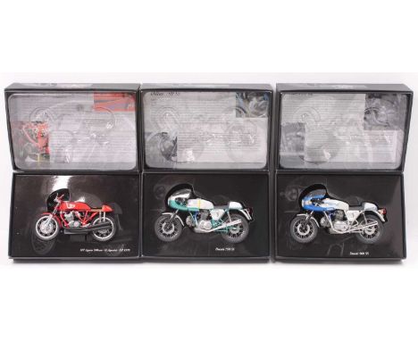 3 Minichamps Classic Bike Series 1/12 scale models to include No. 18 Model No. 700001 MV Agusta "G Agostini" 1970, No. 74 Mod