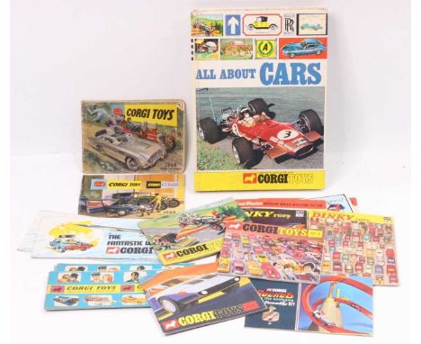 A collection of mainly Corgi Toys collectors pocket catalogues dating from the 1960's and early 1970's together with an annua
