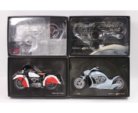 2 Minichamps Classic Bike Series 1/12 scale models to include No. 68 Model No. 140800 Indian Sport Scout 1940, and No. 16 Mod