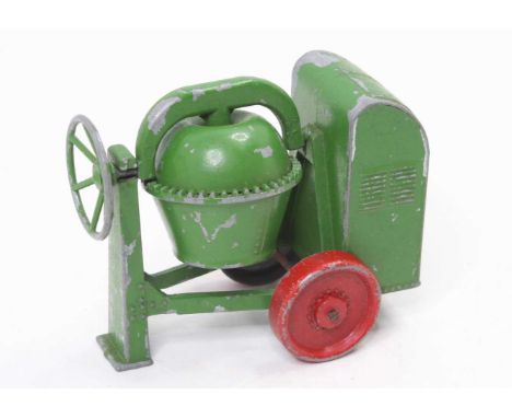 Matchbox Lesney MOKO large scale Cement Mixer comprising of a green body with red wheels, the model has some paint loss (G-VG