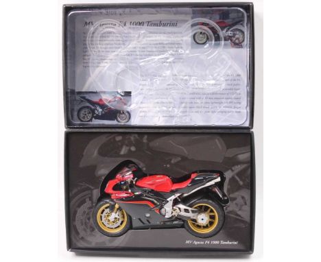 A Minichamps Classic Bike Series No. 52 Model No. 121700 1/12 scale model of an MV Agusta F4 1000 Tamburini, appears as issue