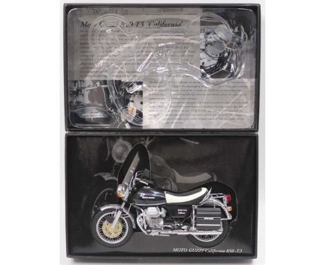 A Minichamps Classic Bike Series No. 10 Model No. 165100 1/12 scale model of a Moto Guzzi California 850 - T3, appears as iss