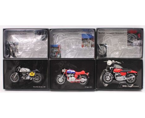 3 Minichamps Classic Bike Series 1/12 scale models to include No. 6 Model No. 132001 Norton Commando Fastback, No. 26 Model N