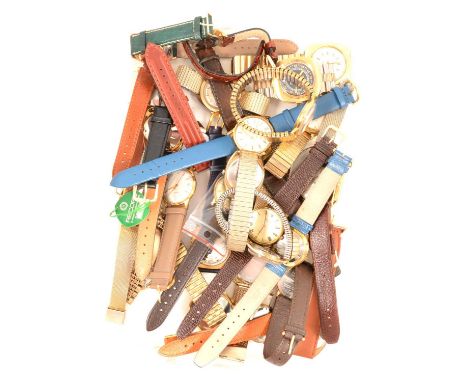 Twenty-nine vintage gentlemen's wristwatches, gold-plated and gold-filled cases, gold-plated and leather straps, mostly autom