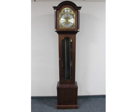 A reproduction Tempus Fugit longcase clock signed James Stewart, Armagh 