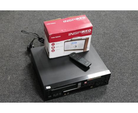 A Pioneer PDR-W 839 3 compact disc changer with remote together with a boxed DAB radio 