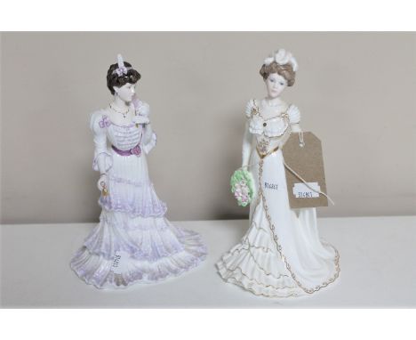 Two Coalport Golden Age figures - Eugene First Night at the Opera 2499 of 12500 and Charlotte a Royal Debut number 508 of 125