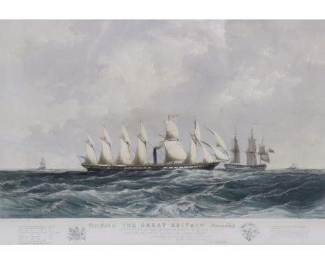 GEORGE HAWKINS (1809-1852) after JOSEPH WALTER of Bristol (1783-1856) “The Great Britain, Constructed of Iron by Thos. R. Gup