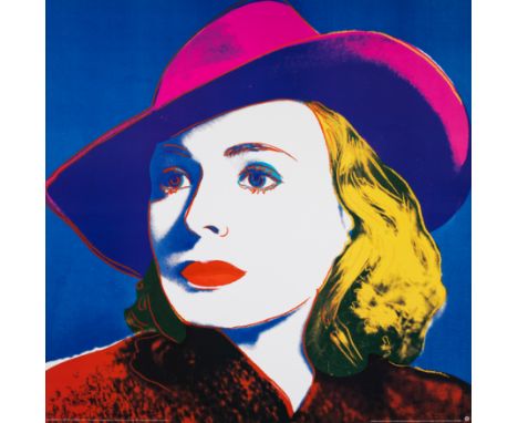 Andy Warhol(1928 Pittsburgh - 1987 New York) nach"Ingrid Bergmann with Hat". OriginaltitelFarboffset/Karton, 1993. Nach der g