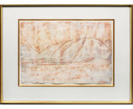 Christian Rohlfs(1849 Niendorf - 1938 Hagen)"Rote Seelandschaft". OriginaltitelDas charakteristische Blatt aus dem Jahr 1933 