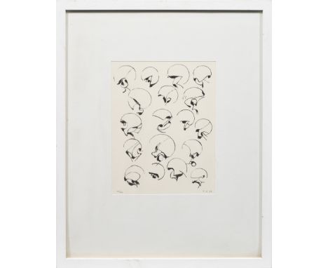 Fritz Koenig(1924 Würzburg - 2017 Ganslberg/Altdorf bei Landshut)KugelkaryatidenLithographie/Papier, 1967. R. u. monogr. u. d